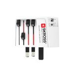 SKROSS World Travel Adapter MUV 2-pole with USB A and C White