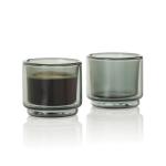 AdHoc Impact Espressotassen 45ml, 2er-Set Transparent