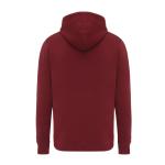 Iqoniq Rila lightweight recycled cotton hoodie, Burgundy red Burgundy red | XS