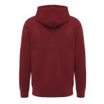 IQONIQ Abisko Zip-Kapuzenpullover aus recycelter Baumwolle, Burgunderrot Burgunderrot | XL