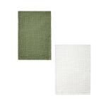 VINGA Cromer waffle kitchen towel, 2 pcs Green