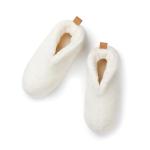 VINGA Santos RCS recycled pet cosy slippers Off white/silver