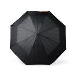 VINGA Bosler AWARE™ 21" faltbarer Schirm aus recyceltem PET Schwarz