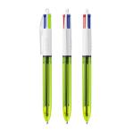 BIC® 4 Colours Fluo ballpen Transparent yellow