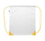 CreaDraw Plus RPET custom drawstring bag White/yellow