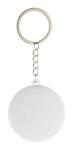 KeyBadge RPET Mini Button-Schlüsselanhänger Weiß
