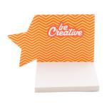CreaStick Xmas Individueller Haftnotizblock, Stern, weiß Weiß, Cliphals klar