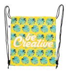 CreaCool Draw Individuell bedruckbare Kühl-Kordelzugtasche Schwarz/weiss