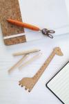 Looney wooden ruler Nature blue