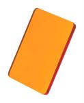 CreaFob Schlüsselanhänger in Sonderform Transparent orange