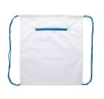 CreaDraw Zip custom drawstring bag Blue/white