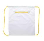 CreaDraw Zip custom drawstring bag White/yellow