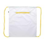 CreaDraw Zip RPET custom drawstring bag White/yellow