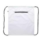 CreaDraw Zip RPET custom drawstring bag Black/white