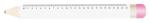 Sharpy 24 24 cm ruler, pencil White