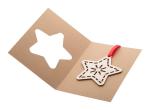 TreeCard Eco Christmas card, star Nature