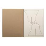 Creax Kraft Christmas card, bell Nature brown