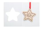 TreeCard Christmas card, star Nature