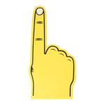 Fanly cheering hand Yellow
