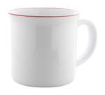 Woodstock Subo Vintage Sublimationstasse Rot/weiß