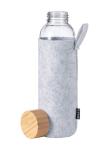 Tokol Glas-Trinkflasche Dunkelgrau