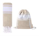 Praia beach towel and drawstring bag 