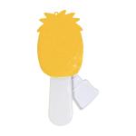 Amalfi hand fan, pineapple Antrazit/magenta