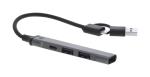 Zlip USB hub Silver