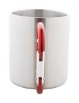 Cadisha Edelstahlbecher Rot/silber
