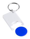 Trolex trolley coin keyring Blue/white