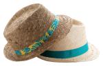 Zelio straw hat Fawn