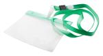 Ballek Ausweishülle mit Lanyard, grün Grün,transparent