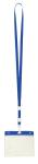Ballek Ausweishülle mit Lanyard Transparent blau
