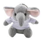 TrumpFob plush elephant keyring Convoy grey