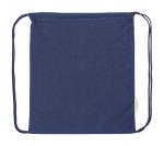 Dropex recycled cotton drawstring bag Aztec blue