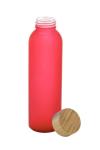 Cloody Glas-Trinkflasche, natur Natur,rot
