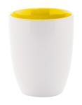 Maia Tasse Weiß/gelb