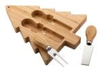 Jarlsberg Christmas cheese knife set Nature