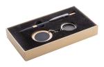 Specuset Geschenkset Kugelschreiber und Schlüsselanhänger Schwarz
