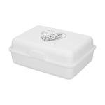 Lunch box "School Box" large with separating bowl American red