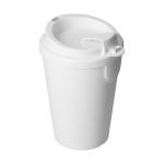 Drinking cup "Turin" with lid White