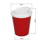 Kaffeebecher "Premium Deluxe" small Amerika rot