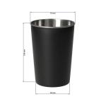 Edelstahlbecher "Metallo", 270 ml Silber