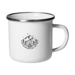 Enamel cup "Cozy", white White