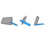 Mobile device holder "Upprett" Rot