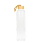Glasflasche mit Hülle "Bamboo" 0,75 l Transparent