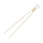 Barbeque tongs with bottle opener "Opener", 43cm Nature