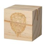 Wooden menu holder "Cube", nature Nature,green