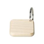 Square wooden keyring "Maple" Nature