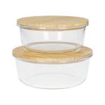 Glass box "Balance", round 17x7 cm Transparent